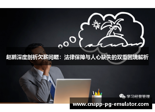 赵鹏深度剖析欠薪问题：法律保障与人心缺失的双重困境解析